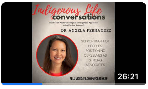 Screen shot of video for Practice of Positive Change: An Indigenous Approach; click to follow link and watch video