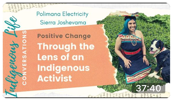 Screen shot of video for Practice of Positive Change: An Indigenous Approach with Polimana Joshevama; click to follow link and watch video